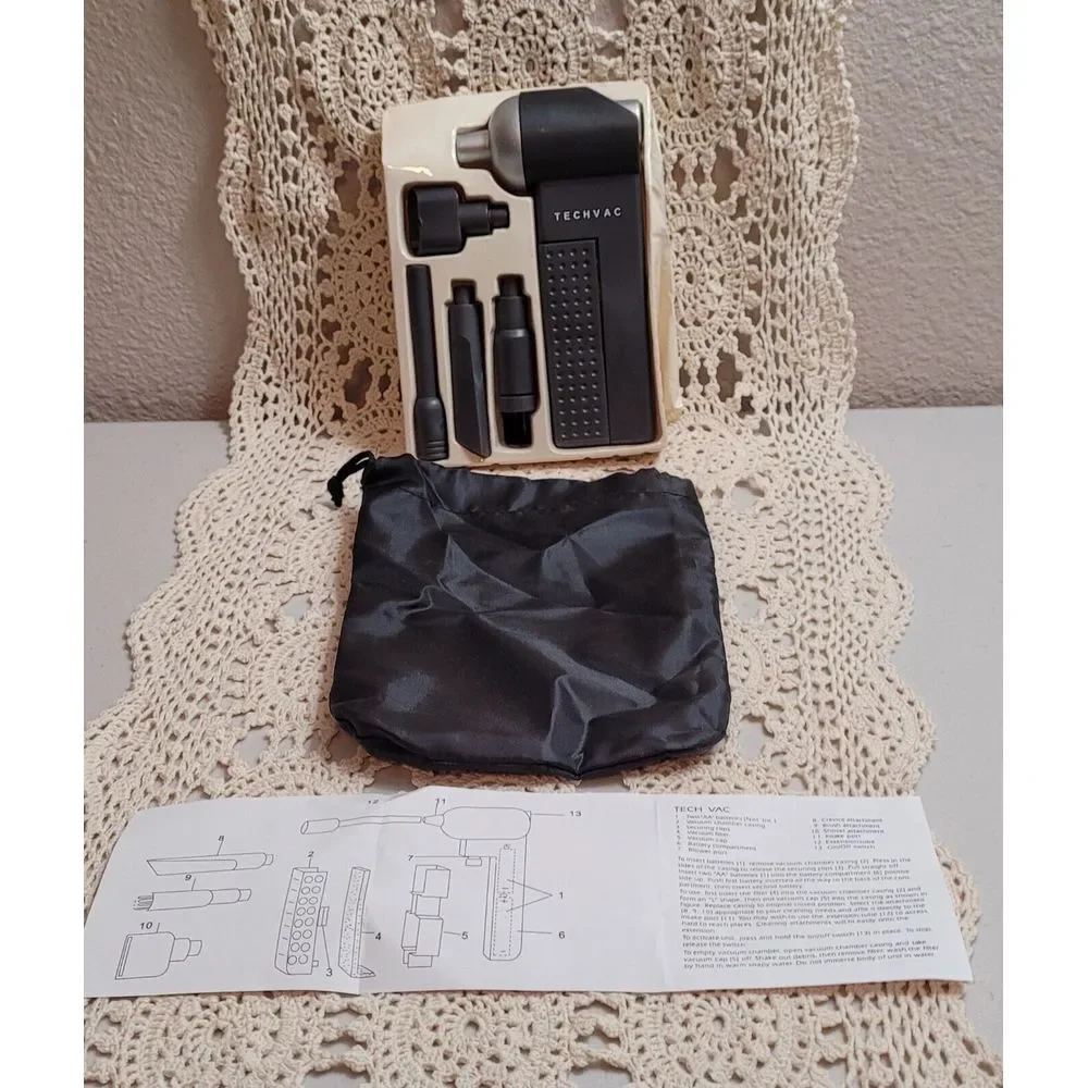 TECHVAC COMPUTER CLEANING KIT VACUUM WITH 4 NOZZLES AND BAG